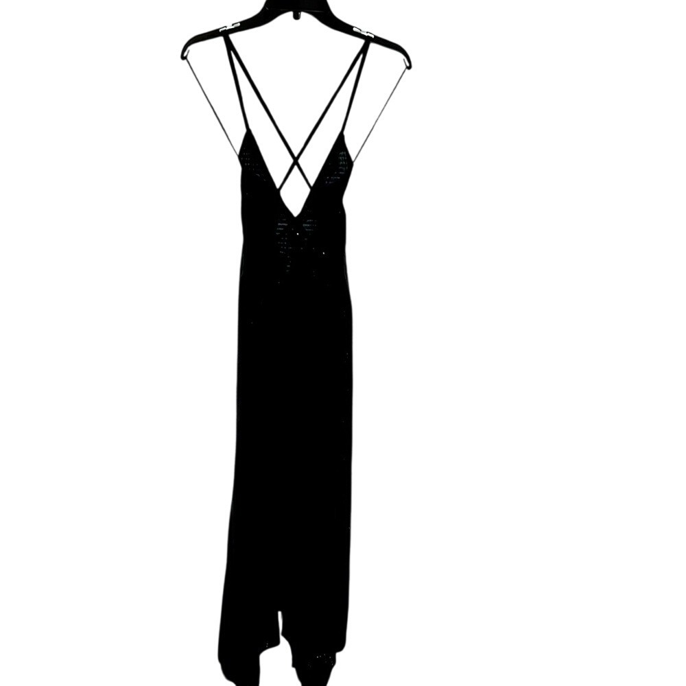 Whimsygoth Eyelet Lace Tiered Maxi Dress Womens Black Cutout Boho Festival